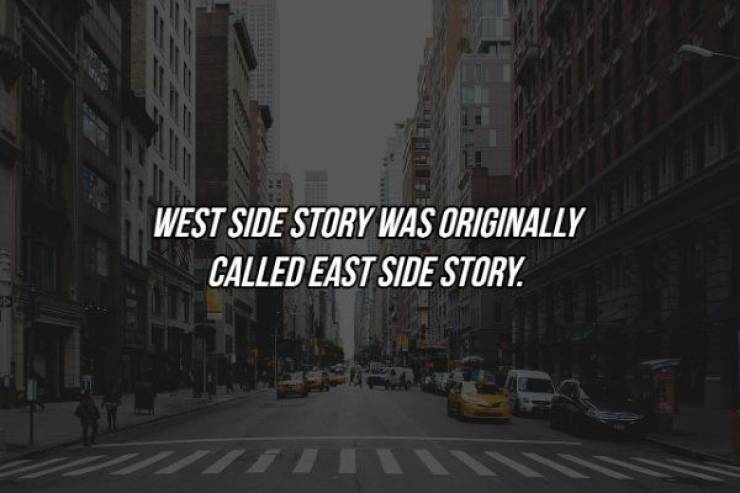 new york street - West Side Story Was Originally Called East Side Story.