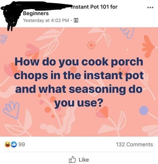 orange - Instant Pot 101 for Beginners Yesterday at How do you cook porch chops in the instant pot and what seasoning do you use? 99 132