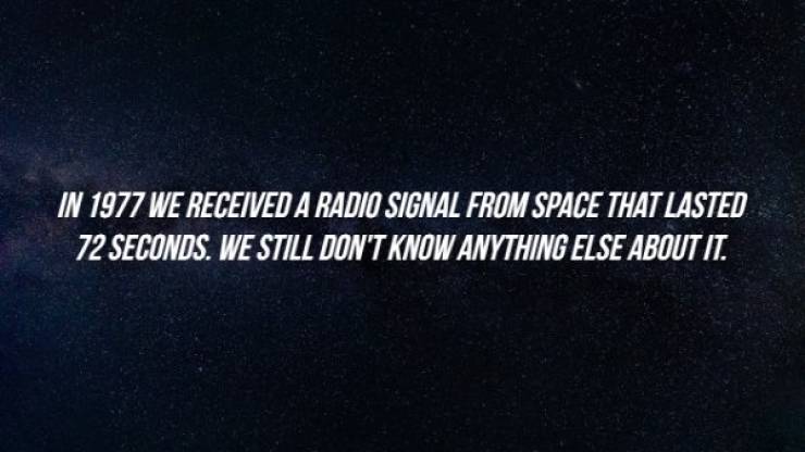 2560 x 2048 - In 1977 We Received A Radio Signal From Space That Lasted 72 Seconds. We Still Don'T Know Anything Else About It.