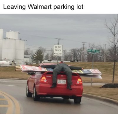 asphalt - Leaving Walmart parking lot Do Not Block 255