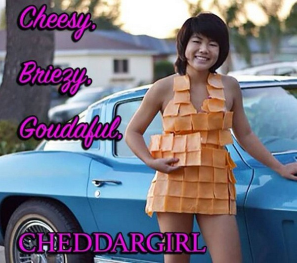cheesy women - Cheese Briezy Goutlakad Cheddargirl