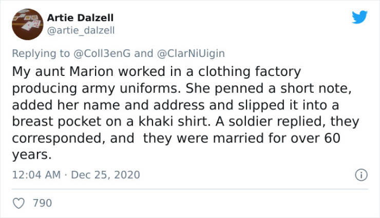 stop going to hotels to spend your first night nigerian man advises newlyweds says it's wrong - Poe Artie Dalzell dalzell and My aunt Marion worked in a clothing factory producing army uniforms. She penned a short note, added her name and address and slip