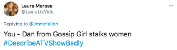 paper - Laura Marasa You Dan from Gossip Girl stalks women ATVShowBadly