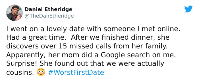 im dating you not your friends - Daniel Etheridge I went on a lovely date with someone I met online. Had a great time. After we finished dinner, she discovers over 15 missed calls from her family. Apparently, her mom did a Google search on me. Surprise! S