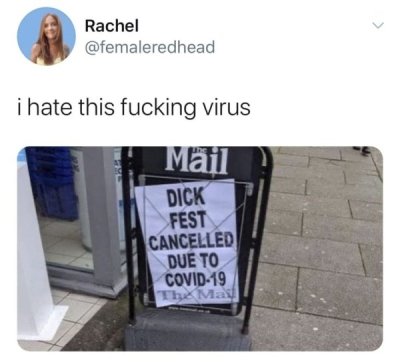 angle - Rachel i hate this fucking virus Mail Dick Fest Cancelled Due To Covid19 Thn