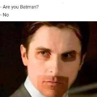 you batman meme - Are you Batman? No