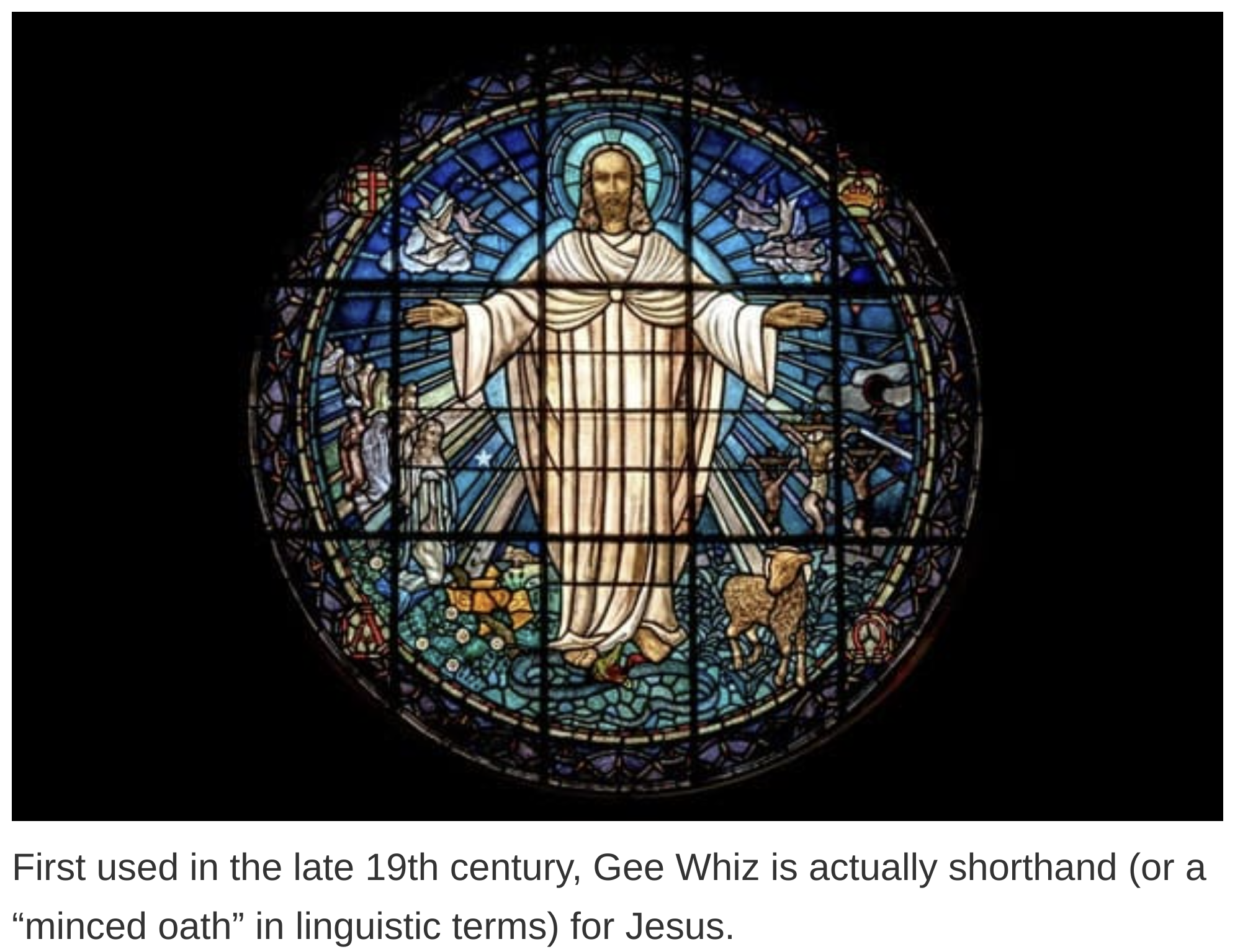 etymology english language - First used in the late 19th century, Gee Whiz is actually shorthand or a