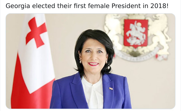 president of georgia - Georgia elected their first female President in 2018!