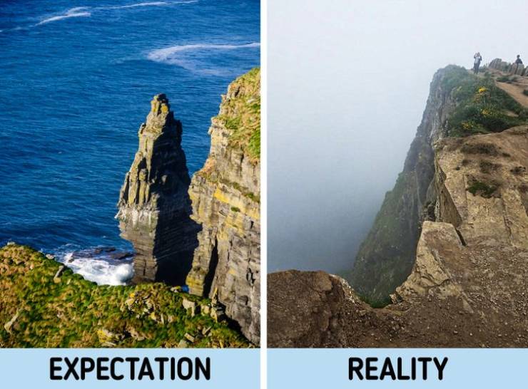 cliffs of moher - Expectation Reality