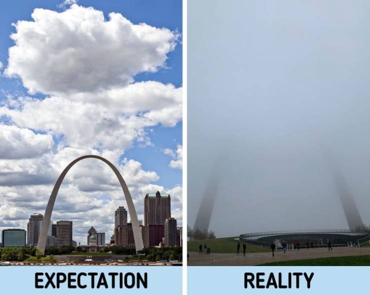 gateway arch - Expectation Reality