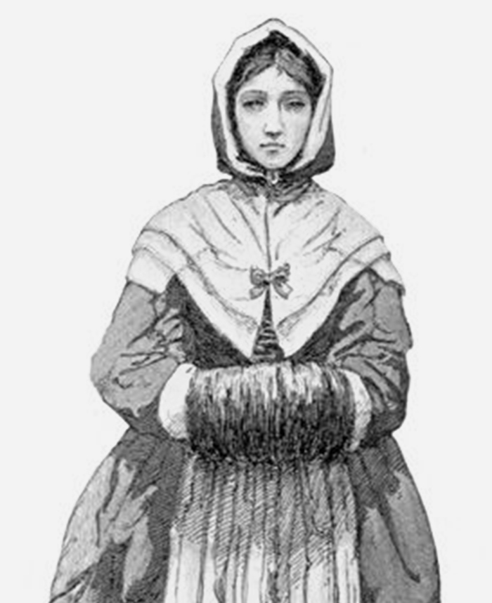 Judith Catchpole, a young maidservant in the colony of Maryland, who was tried in 1656 for witchcraft and killing her newborn child. The judge summoned an all-female jury, who determined that Judith did not kill her child – in fact, there were no signs that Judith had even been pregnant.