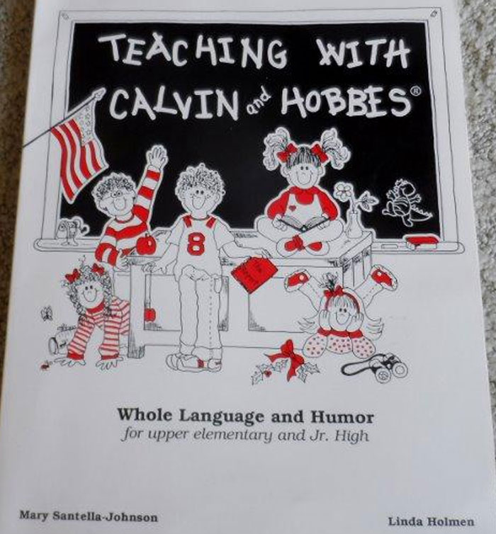 Bill Watterson, creator of Calvin and Hobbes, refused to license his characters for toys or other products. He made an exception for a 1993 textbook, Teaching with Calvin and Hobbes, which is now so rare that only 7 libraries in the world have copies. A copy sold for $10,000 in 2009.