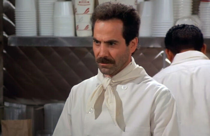 Jerry Seinfeld is banned from the New York soup stall that he used for the basis of The Soup Nazi episode of Seinfeld. Weeks after the episode aired, Seinfeld went in for lunch, and chef Al Yeganeh asked him to leave, unhappy with the moniker the show had given him.