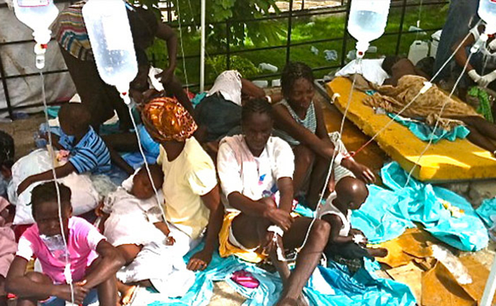 After the 2010 earthquake in Haiti, which killed 200.000 people, UN peacekeepers from Nepal were sent to the country. Sadly, the peacekeepers brought cholera with them leading to a massive outbreak which infected 800.000 people, and killing at least 9000.