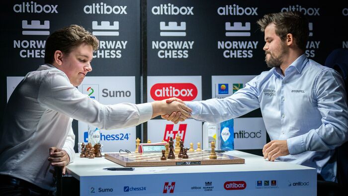 A chess tournament in which a grandmaster by the name of Jan-Krzysztof Duda lost every single game he played against his opponents, until the very last one: a win against Magnus Carlsen, the current world chess champion, ending Magnus’ 2-year, 125-game winning streak.