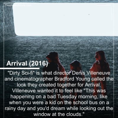 american ballet theatre - ThisW Arrival 2016 "Dirty Scifi" is what director Denis Villeneuve and cinematographer Bradford Young called the look they created together for Arrival. Villeneuve wanted it to feel "This was happening on a bad Tuesday morning, w