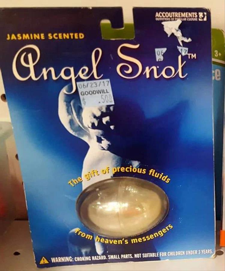 The gift of precious fluids from heaven's messengers Accoutrements Jasmine Scented Cas Angel Snel re 062317 Goodwill .500 Warning Choking Hazard. Small Parts. Not Suitable For Children Under 3 Years,