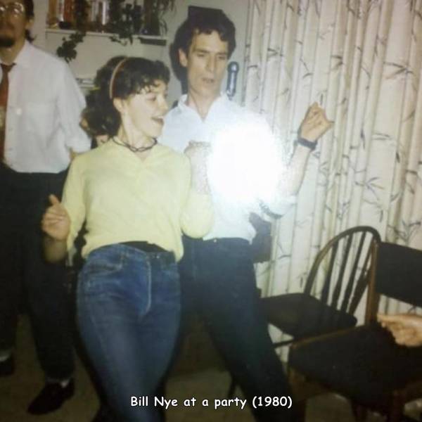 bill nye party - Bill Nye at a party 1980
