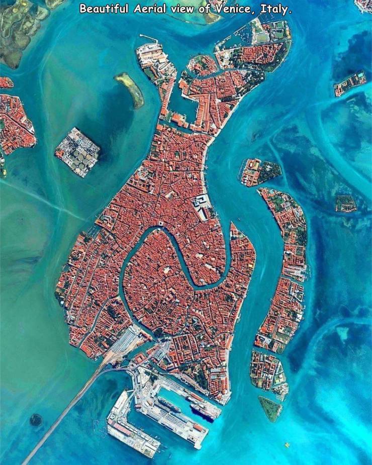 venice archipelago - Beautiful Aerial view of Venice, Italy.