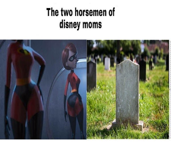 photo caption - The two horsemen of disney moms