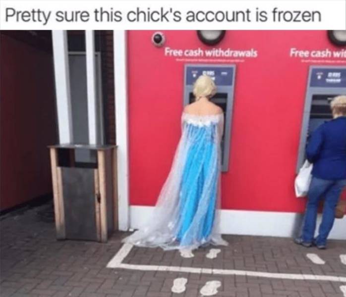 walt disney jokes disney memes - Pretty sure this chick's account is frozen Free cash withdrawals Free cash wit So