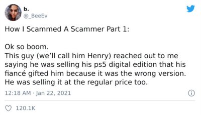 Woman Savagely Scams A Scammer