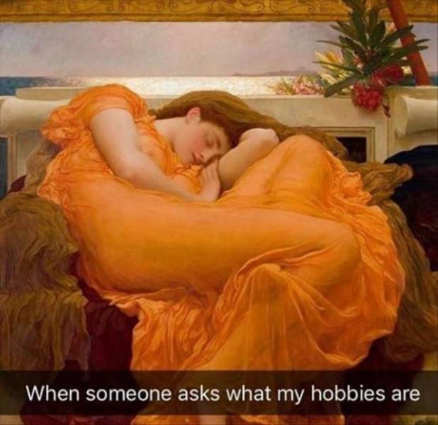 flaming june leighton paintings - When someone asks what my hobbies are