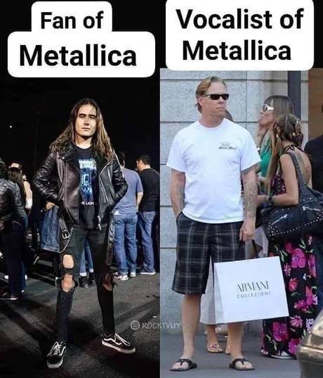 drug dealer never consumes - Fan of Metallica Vocalist of Metallica Arman Coon Rocktvuy
