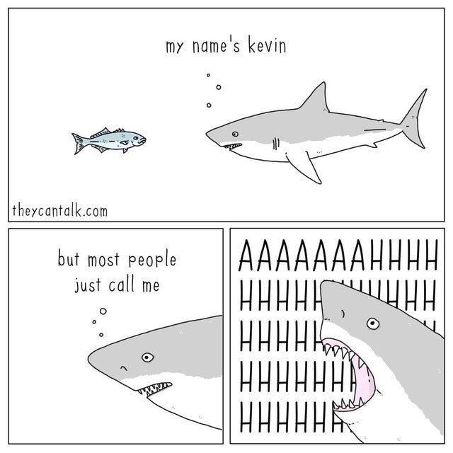 line art - my name's kevin | theycantalk.com but most people just call me Aaaaaaahhhh Hhhhh Hhhhh Hhhhhha Hhhhhaa