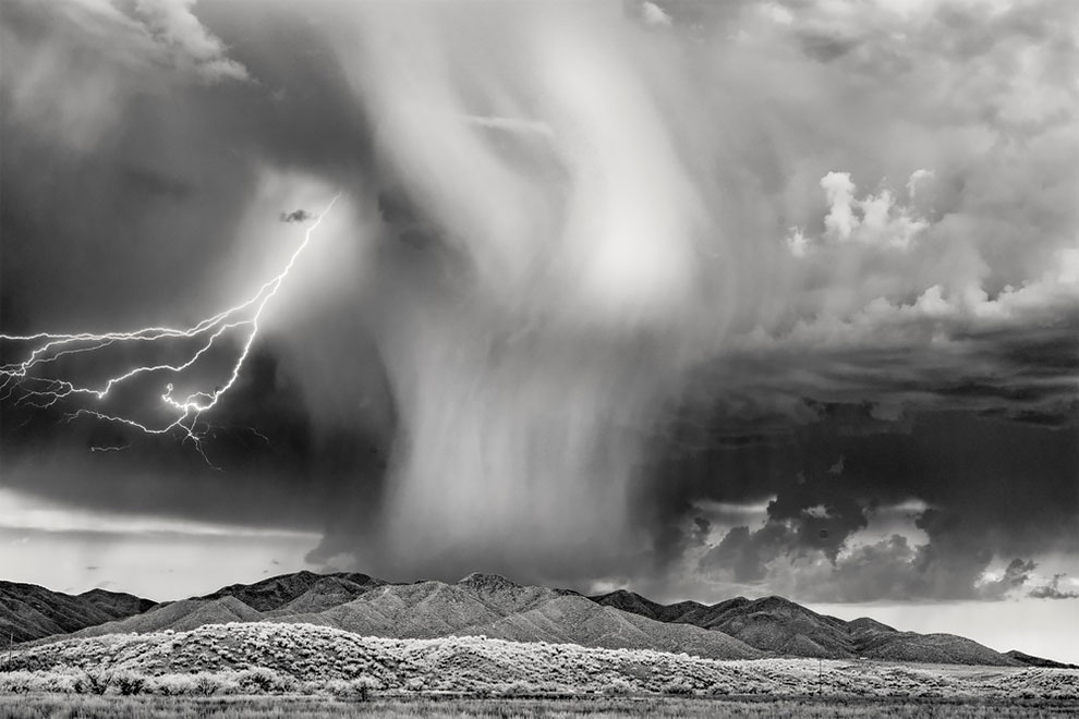 Nature’s Fury, in the landscape infrared category. (Photo by Ken Sklute)