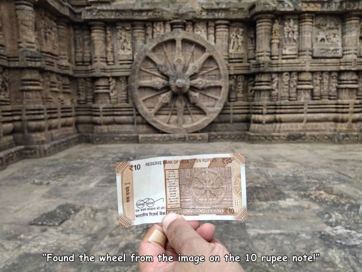 konark sun temple - 310 Reserve Bank Of Urduten Rupees Ro ! ara 10 "Found the wheel from the image on the 10 rupee note!"