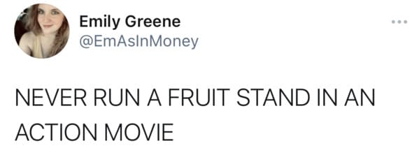 neck - Emily Greene Never Run A Fruit Stand In An Action Movie