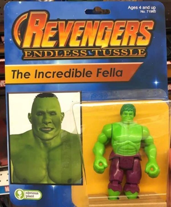revengers toys - Ages 4 and up No. 71966 Crevenders Endless Tussle The Incredible Fella obvious plant