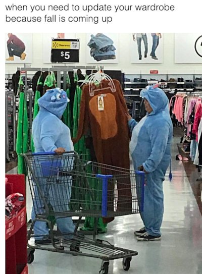 walmart furries - when you need to update your wardrobe because fall is coming up C $5 O