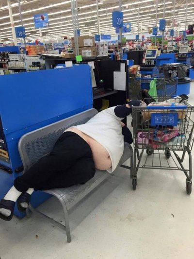 fat walmart shoppers - C