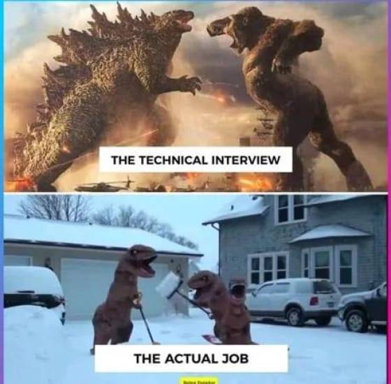 godzilla vs kong - The Technical Interview The Actual Job