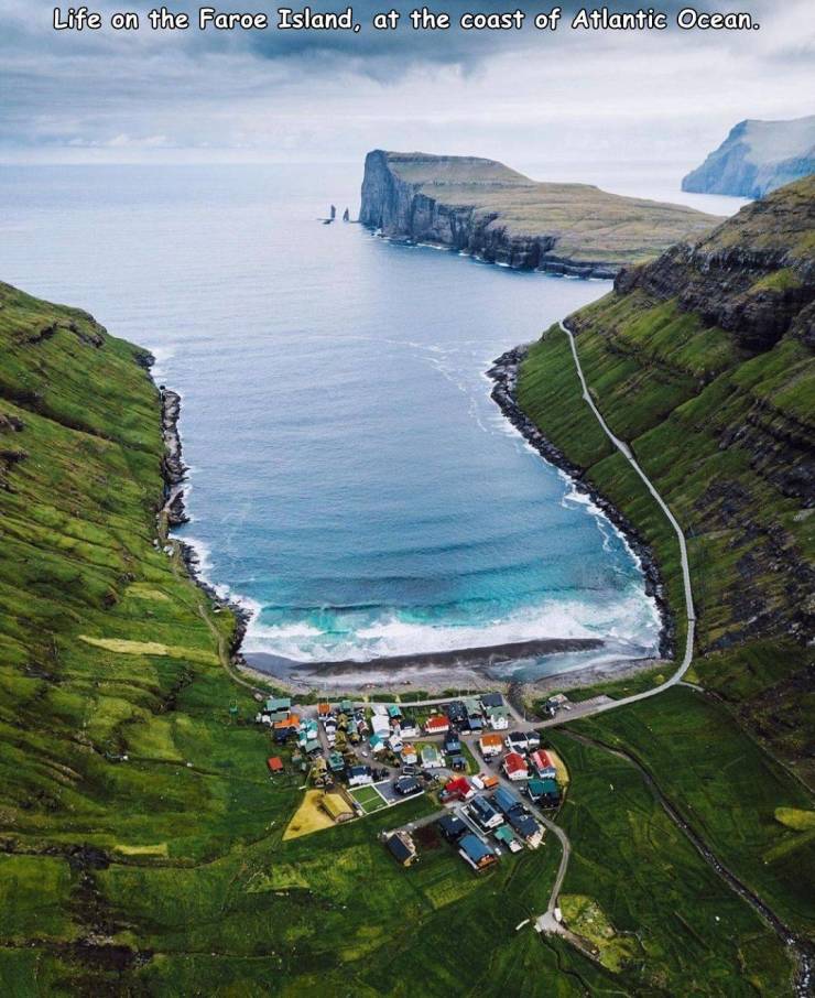 coast - Life on the Faroe Island, at the coast of Atlantic Ocean.