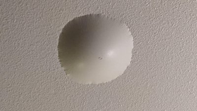 “My ceiling is leaking and the storm that is causing it isn’t stopping any time soon.”