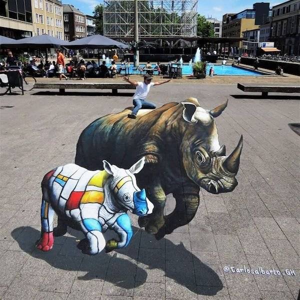 34 Amazing 3D Street Art Works