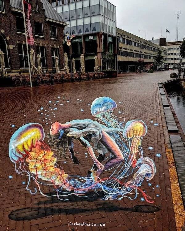 34 Amazing 3D Street Art Works