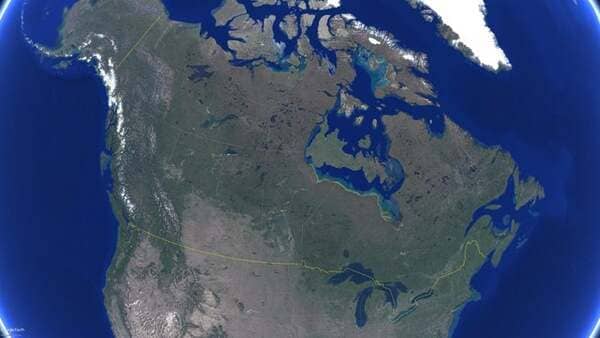 You can just squeeze UK in Canada’s Hudson Bay.