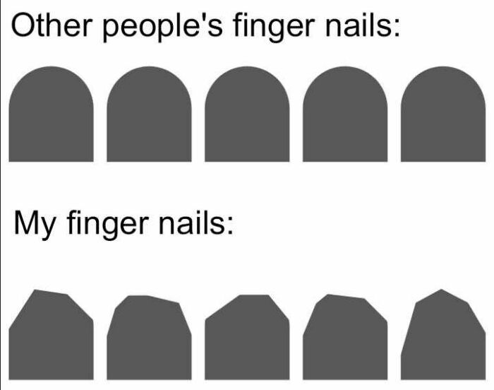 design - Other people's finger nails My finger nails