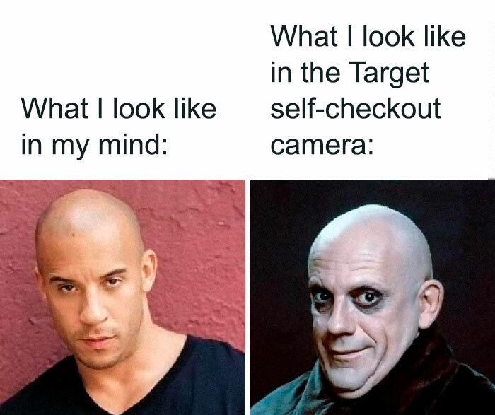christopher lloyd fester - What I look in the Target selfcheckout camera What I look in my mind