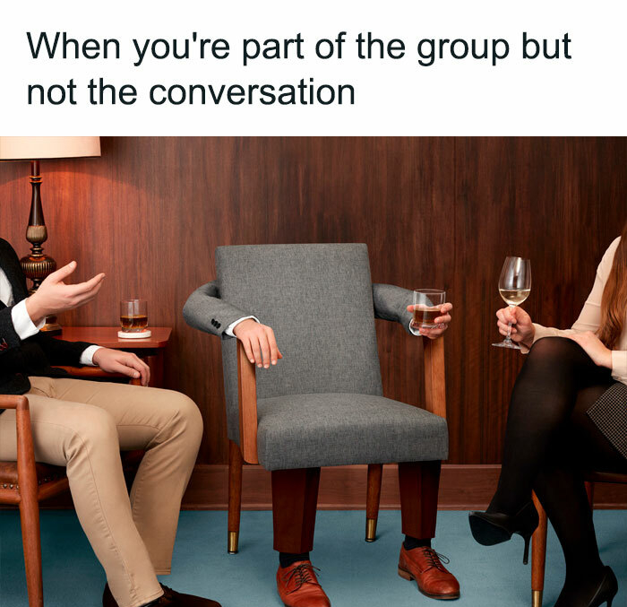 When you're part of the group but not the conversation