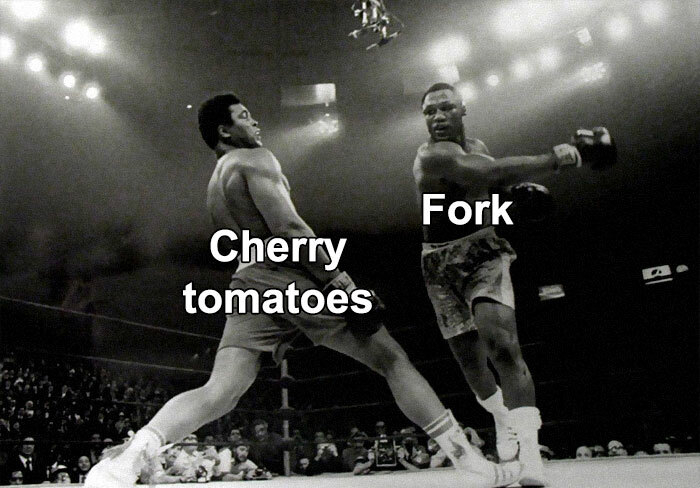Fork Cherry tomatoes