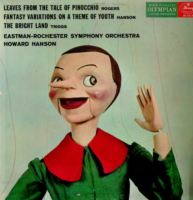 smile - High Fidelity Olympian Micus Living Presence Leaves From The Tale Of Pinocchio Rogers Fantasy Variations On A Theme Of Youth Hanson The Bright Land Triggs Mg 50114 EastmanRochester Symphony Orchestra Howard Hanson