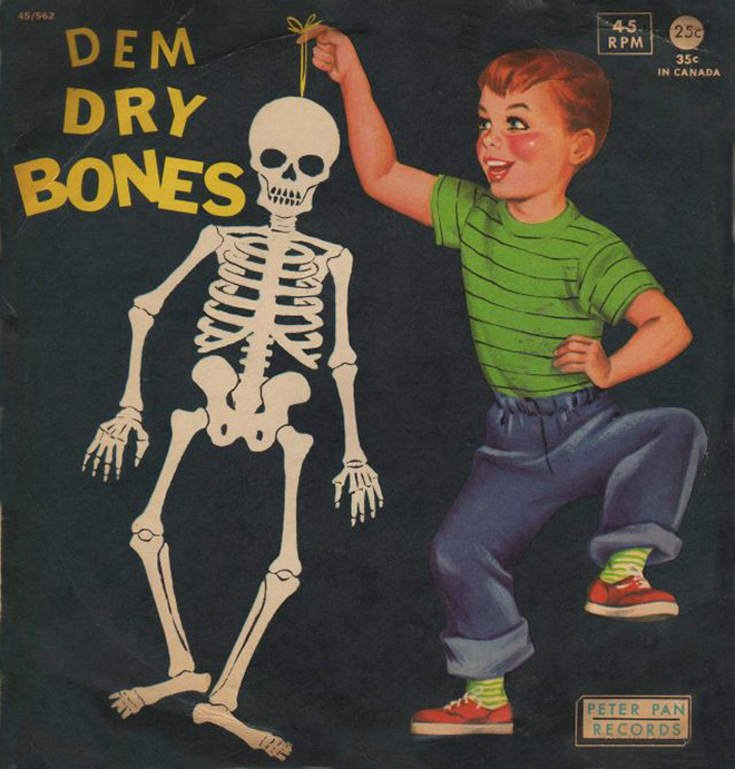 skeleton - 45562 45 Rpm 250 350 In Canada Dem Dry Bones 1. Peter Pan Records