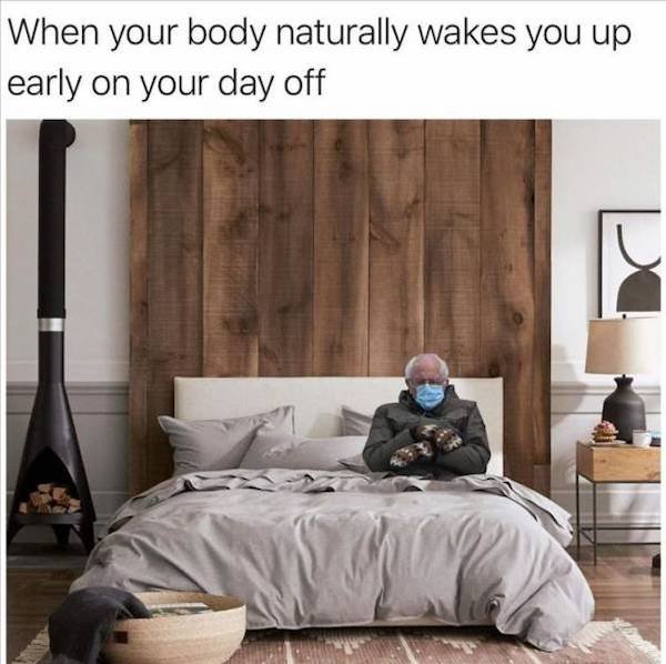 bed frame - When your body naturally wakes you up early on your day off
