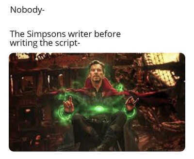 doctor strange - Nobody The Simpsons writer before writing the script