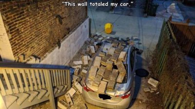 games - "This wall totaled my car